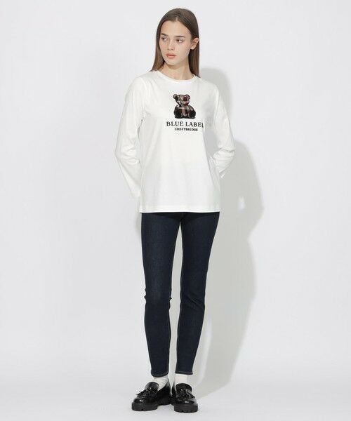 BLUE LABEL / BLACK LABEL CRESTBRIDGE / ブルーレーベル / ブラックレーベル・クレストブリッジ カットソー | 【EC・サテライト限定】ベアー刺繍ロングTシャツ | 詳細1