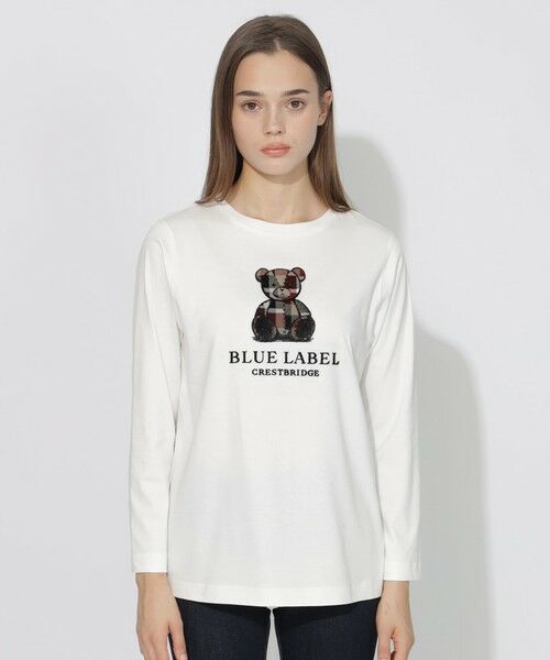 BLUE LABEL / BLACK LABEL CRESTBRIDGE / ブルーレーベル / ブラックレーベル・クレストブリッジ カットソー | 【EC・サテライト限定】ベアー刺繍ロングTシャツ | 詳細2