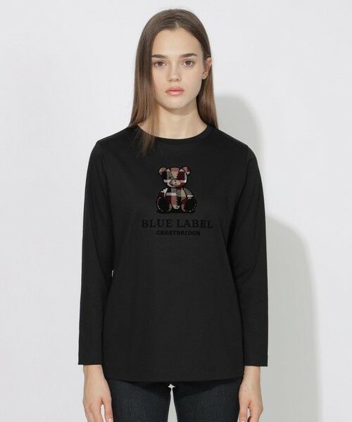 BLUE LABEL / BLACK LABEL CRESTBRIDGE / ブルーレーベル / ブラックレーベル・クレストブリッジ カットソー | 【EC・サテライト限定】ベアー刺繍ロングTシャツ | 詳細9