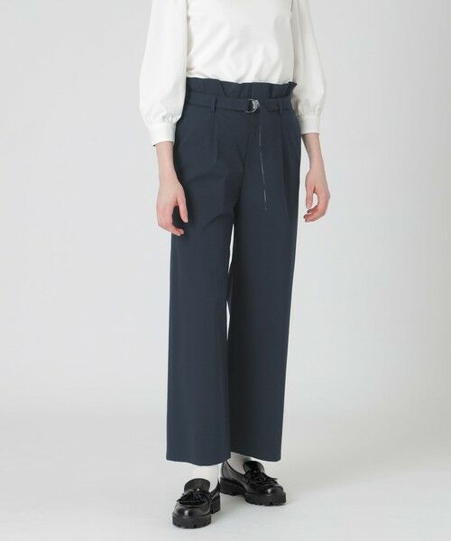 BLUE LABEL / BLACK LABEL CRESTBRIDGE / ブルーレーベル / ブラックレーベル・クレストブリッジ  その他パンツ | フリルディテールハイウエストパンツ（ネイビー3）