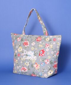 ＊＊Daily russet / デイリーラシット トートバッグ | フラワーファスナーロゴエコバッグ（M）/TOTEBAG