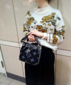 ＊＊Daily russet / デイリーラシット ショルダーバッグ | ニットジャガード巾着バッグ