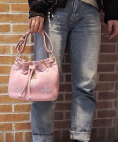 ＊＊Daily russet / デイリーラシット ショルダーバッグ | ニットジャガード巾着バッグ