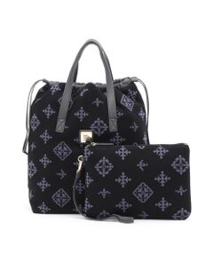 ＊＊Daily russet / デイリーラシット トートバッグ | ニットジャガードポーチ付きトートバッグ