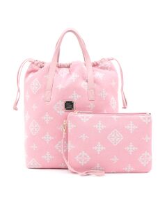 ＊＊Daily russet / デイリーラシット トートバッグ | ニットジャガードポーチ付きトートバッグ