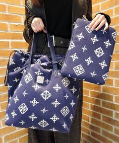 ＊＊Daily russet / デイリーラシット トートバッグ | ニットジャガードポーチ付きトートバッグ