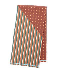 ＊＊Daily russet / デイリーラシット バンダナ・スカーフ | 【Casselini(キャセリーニ)】ストライプ×ドットスカーフ