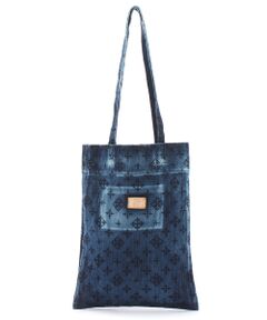 ＊＊Daily russet / デイリーラシット トートバッグ | 【KYOTO Fabric】デニム抜染A4トートバッグ