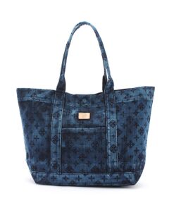 ＊＊Daily russet / デイリーラシット トートバッグ | 【KYOTO Fabric】デニム抜染台形トートバッグ