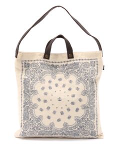 ＊＊Daily russet / デイリーラシット トートバッグ | バンダナ柄起毛 2wayトートバッグ