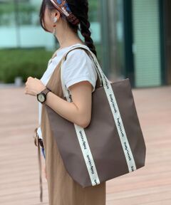 ＊＊Daily russet / デイリーラシット トートバッグ | 裏張りプレーンナイロンロゴテープトートバッグ