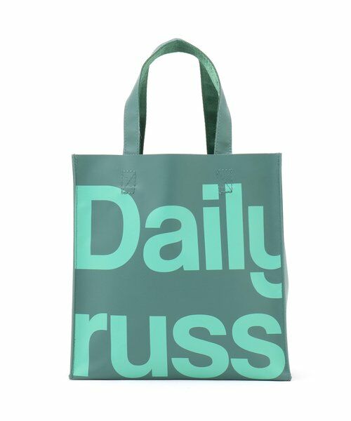 Daily russet / デイリーラシット トートバッグ | 【雨の日OK】ビッグロゴターポリンスクエアトートバッグ（S） | 詳細27
