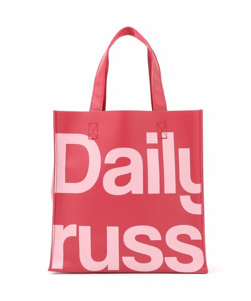 Daily russet / デイリーラシット トートバッグ | 【雨の日OK】ビッグロゴターポリンスクエアトートバッグ（S） | 詳細29