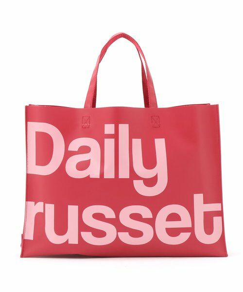 Daily russet / デイリーラシット トートバッグ | 【雨の日OK】ビッグロゴターポリンスクエアトートバッグ（L） | 詳細24