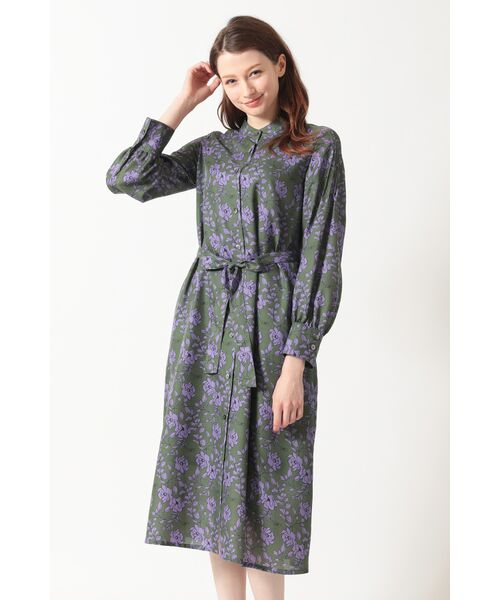DAKS / ダックス ドレス | フラワーリボン 2WAYワンピース(グリーン)