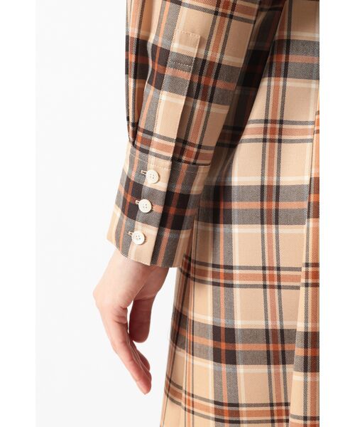 DAKS / ダックス ドレス | タータンチェック バンドカラーワンピース | 詳細4