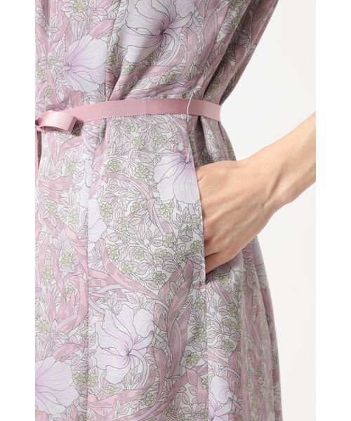 DAKS / ダックス ドレス | ボタニカルプリント七分袖ワンピース | 詳細13