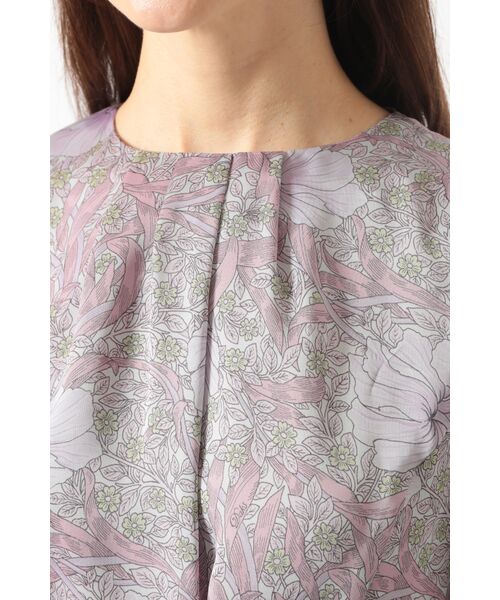 DAKS / ダックス ドレス | ボタニカルプリント七分袖ワンピース | 詳細4