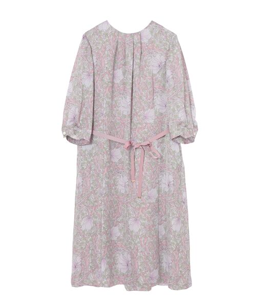 DAKS / ダックス ドレス | ボタニカルプリント七分袖ワンピース | 詳細8