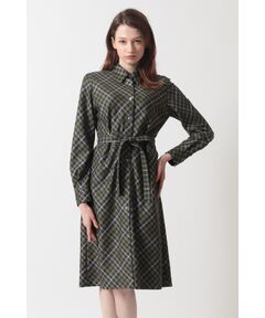 DAKS / ダックス ドレス | ハウスチェック バイアスシャツワンピース