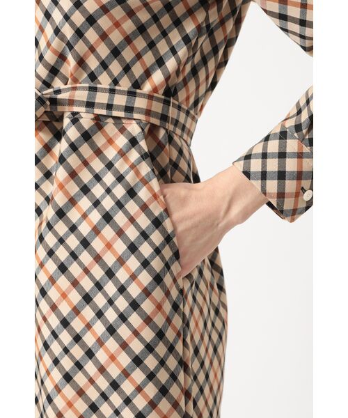 DAKS / ダックス ドレス | ハウスチェック バイアスシャツワンピース | 詳細10