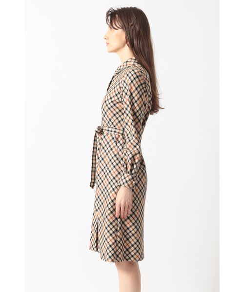 DAKS / ダックス ドレス | ハウスチェック バイアスシャツワンピース | 詳細1