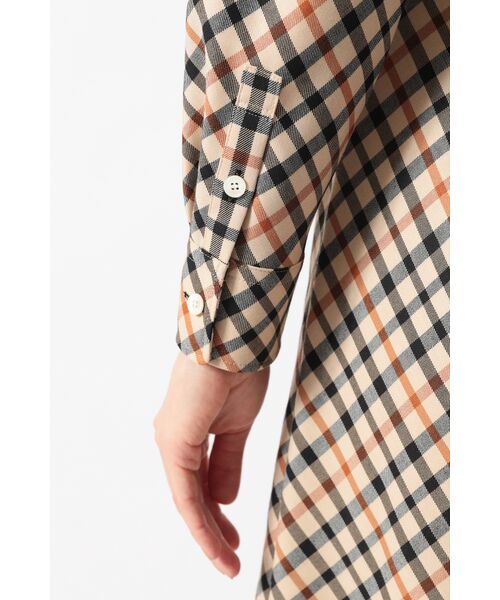 DAKS / ダックス ドレス | ハウスチェック バイアスシャツワンピース | 詳細4