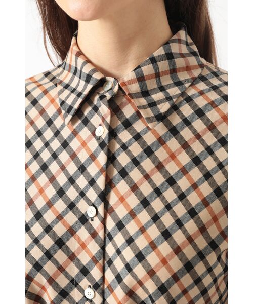 DAKS / ダックス ドレス | ハウスチェック バイアスシャツワンピース | 詳細8