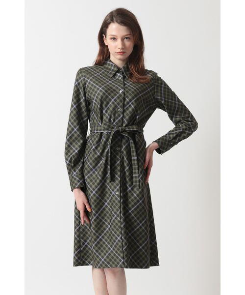 DAKS / ダックス ドレス | ハウスチェック バイアスシャツワンピース | 詳細14