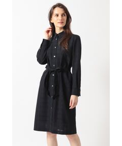 DAKS / ダックス ドレス | シャドーチェックシャツワンピース