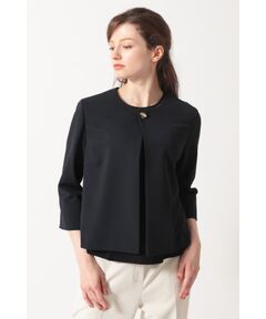 DAKS / ダックス その他アウター | ハウスチェックボタンノーカラージャケット