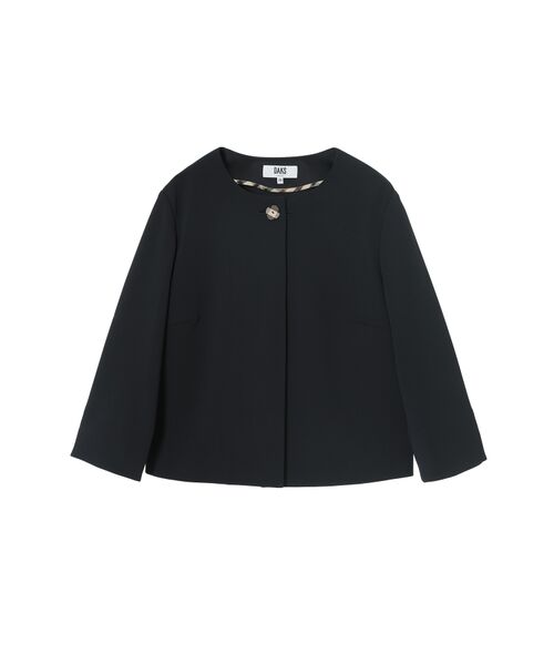 DAKS / ダックス その他アウター | ハウスチェックボタンノーカラージャケット | 詳細7