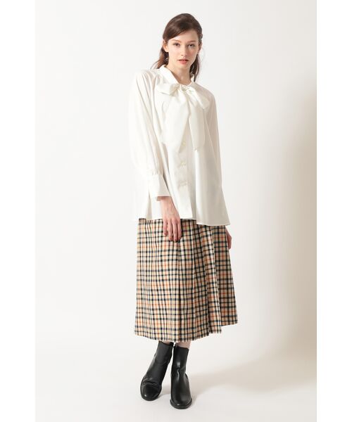 DAKS / ダックス シャツ・ブラウス | ボウタイカラーオーバーサイズブラウス | 詳細1