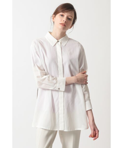 DAKS / ダックス シャツ・ブラウス | バックドローストリング コットンシャツ | 詳細14