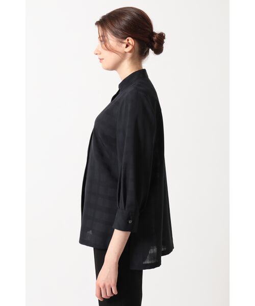 DAKS / ダックス シャツ・ブラウス | シャドーチェック 7分袖オーバーシャツ | 詳細1