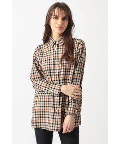 DAKS / ダックス シャツ・ブラウス | チェック ドローストリングオーバーシャツ