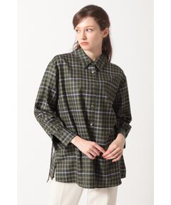 DAKS / ダックス シャツ・ブラウス | チェック ドローストリングオーバーシャツ