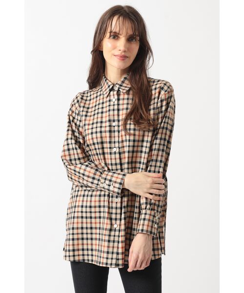 DAKS / ダックス シャツ・ブラウス | チェック ドローストリングオーバーシャツ | 詳細13