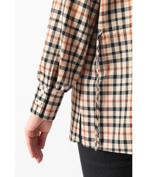 DAKS / ダックス シャツ・ブラウス | チェック ドローストリングオーバーシャツ | 詳細5
