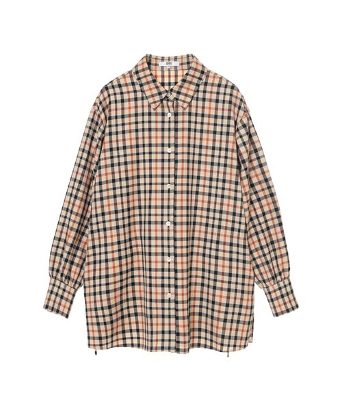 DAKS / ダックス シャツ・ブラウス | チェック ドローストリングオーバーシャツ | 詳細6