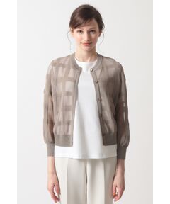 DAKS / ダックス その他トップス | チェック柄ショートカーディガン