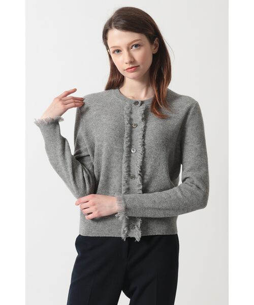 DAKS / ダックス その他トップス | フリンジデザイン カーディガン（チャコールグレー）