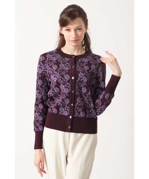 DAKS / ダックス その他トップス | グラフィックフローリア ジャカードカーディガン | 詳細15