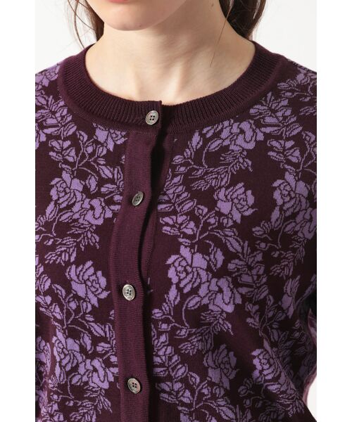 DAKS / ダックス その他トップス | グラフィックフローリア ジャカードカーディガン | 詳細12