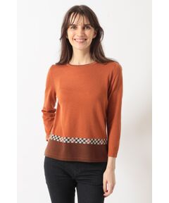 DAKS / ダックス その他トップス | ジャカード クルーネックプルオーバー