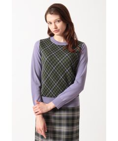 DAKS / ダックス その他トップス | チェック ジャカードプルオーバー