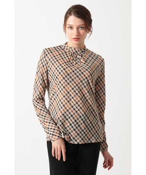 DAKS / ダックス その他トップス | ファインメリノ ハイネックカットソー(ハウスチェック)
