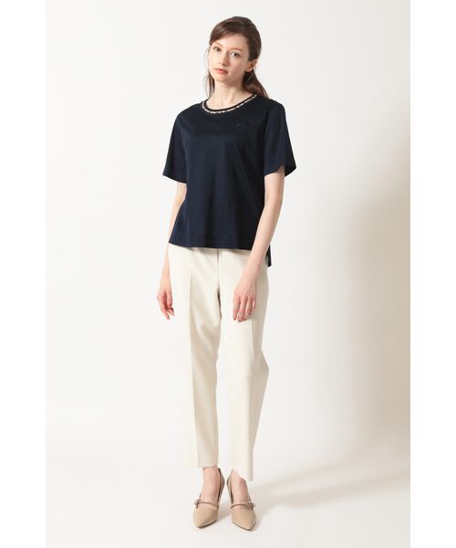 DAKS / ダックス その他トップス | ミニハウスチェック襟 Tシャツ | 詳細1