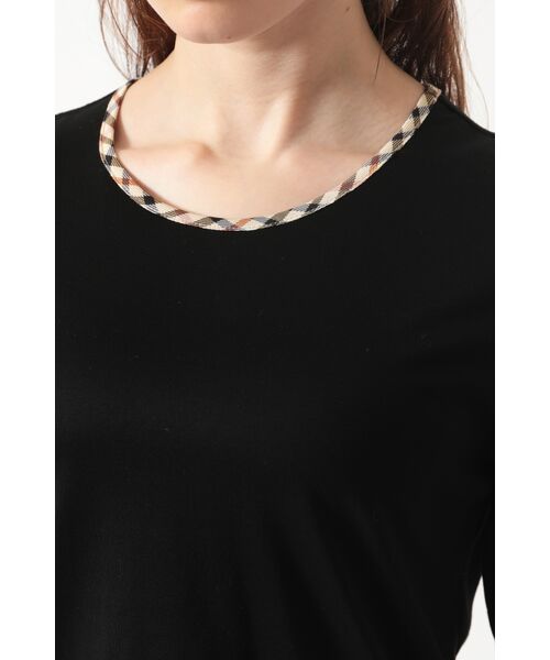 DAKS / ダックス その他トップス | ハウスチェックトリム七分袖カットソー | 詳細4