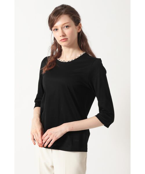 DAKS / ダックス その他トップス | ハウスチェックトリム七分袖カットソー | 詳細13